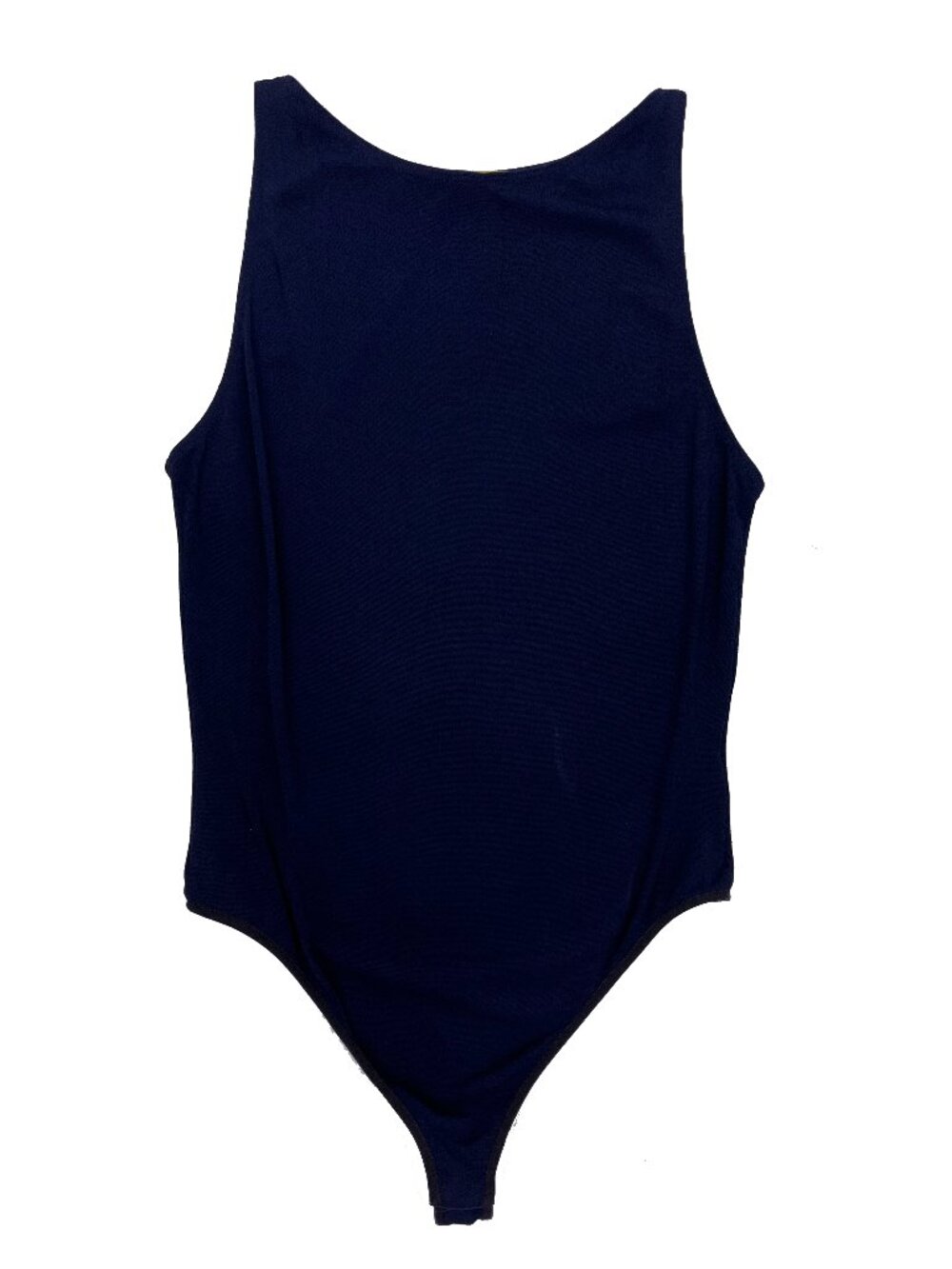 Donna Karan Signature Navy Blue 1-piece Bodysuit Stretch Top Womens L